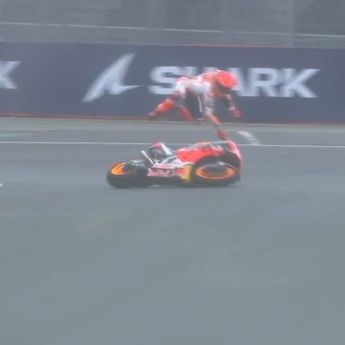 Marquez Frustrasi Karena Jatuh Dua Kali di GP Perancis  