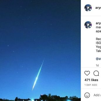 Meteor Fireball Jatuh di Langit Yogyakarta, Ini Penjelasan Ahli