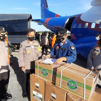 50 Tabung Gas Oksigen Bantuan Dari Kapolri Tiba Di Babel