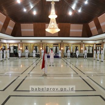 Gubernur Babel Kukuhkan 32 Anggota Paskibraka Provinsi 