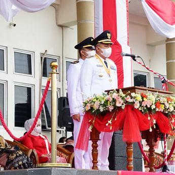 Jadi Inspektur Upacara HUT ke 76 RI, Ini Pesan Walikota Pangkalpinang