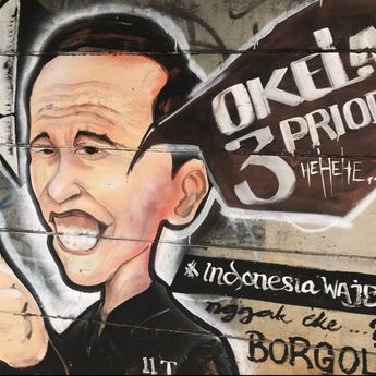 Kawasan Kebagusan Dihebohkan Dengan Mural 'Menyentil' yang Diduga Sindir Sosok Jokowi