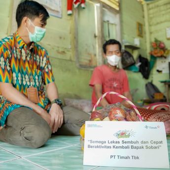 Sobari Akhirnya Bisa Keluar Rumah Sakit Atas Bantuan PT Timah Tbk