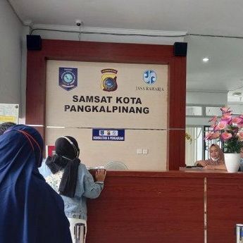 1.598 Unit Kendaraan Sudah  Bayar Pajak di Samsat Pangkalpinang Dihari Kelima Pemutihan