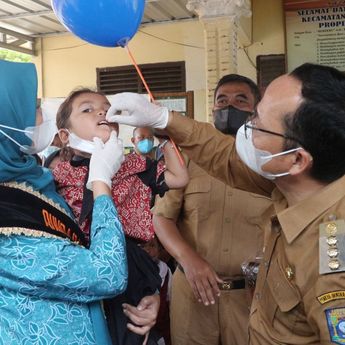 Bupati Bateng dan Bunda Posyandu Gencarkan Ajakan Pemberian Vitamin A