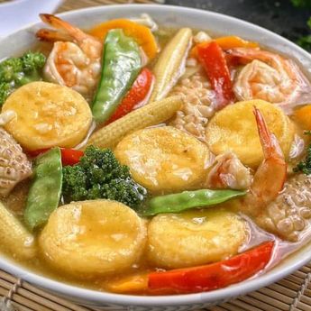 Resep Sapo Tahu Seafood, Hidangan Berkuah Hangat Untuk Musim Hujan
