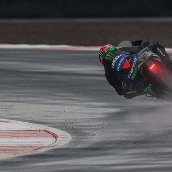 Quartararo Puji Grip Aspal Sirkuit Mandalika di Keadaan Trek Basah  