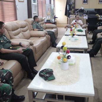 Bupati Sambut Hangat Kunjungan Danrem 045/Garuda Jaya ke Bangka Tengah
