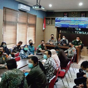Forkopimda Bangka Tengah Ikuti Rakor Kesiapan Lebaran Tahun 2022 bersama Kapolri dan 3 Menteri