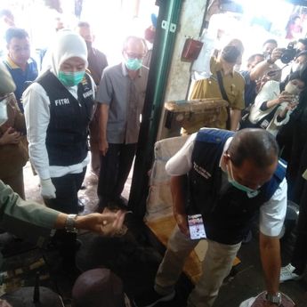 Sidak di Pasar 10 Ulu, Wawako Palembang Temukan Terasi Berbahaya