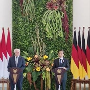Pertemuan Presiden Joko Widodo Bersama Presiden Republik Federal Jerman Frank-Walter Steinmeier di Istana Bogor Bahas 3 Hal Penting Ini