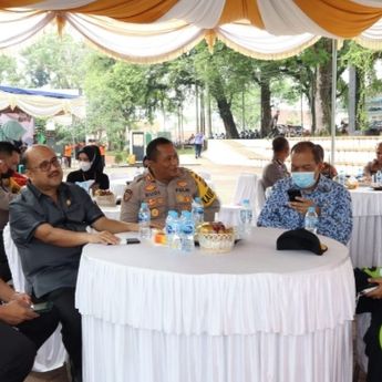 Bakti Kesehatan Hari Bhayangkara Ke 76, Polres Pangkalpinang Gelar Vaksinasi Massal dan Pemeriksaan Kesehatan Gratis