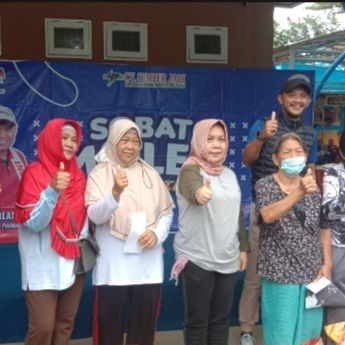 Sekda Pangkalpinang Bersama Sobat Molen Senam Bersama Ramaikan Halaman Kantor Kecamatan Girimaya