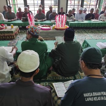 Doakan NKRI Lewat Betamat Al Quran, 77 Warga Binaan Lapas Banjarmasin