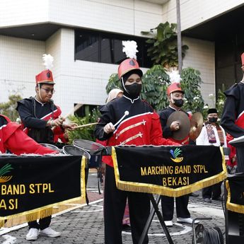 Kemensos Meriahkan HUT ke-77 RI Diiringi Marching Band Disabilitas