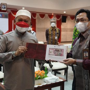 Ketua DPRD Babel Hadiri Acara Peluncuran Uang Kertas Tahun Emisi 2022