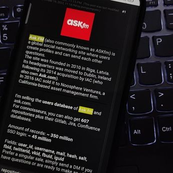 350 Juta Data Pengguna Ask.fm Diduga Bocor dan Dijual Online