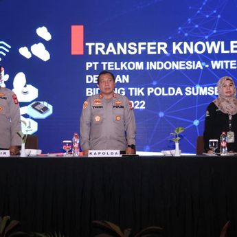 Transfer Knowledge PT Telkom Witel Sumsel dengan Bidang TIK Polda Sumsel