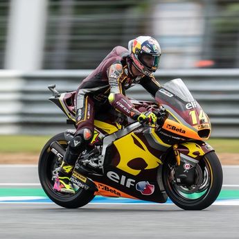 Hasil Moto2 Thailand, Tony Arbolino Berhasil Juara di Trek Basah  