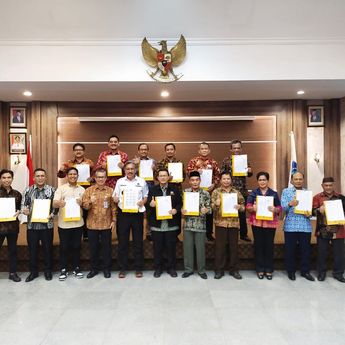Pj Gubernur Ridwan Teken MoU dengan 15 Perguruan Tinggi di Kep. Babel