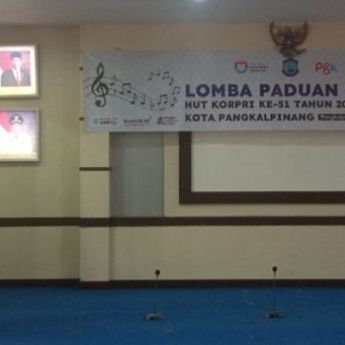 Sekda Pangkalpinang Buka Acara Lomba Paduan Suara Mars Korpri