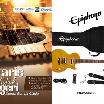 Gitaris untuk Negeri, Lelang Gitar untuk Donasi Gempa Cianjur