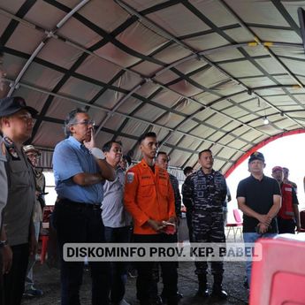 Kunjungi Posko SAR Helikopter P-1103, Pj Gubernur Optimis Korban Terakhir Segera Ditemukan
