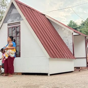 Uniknya Hunian Sementara Korban Terdampak Gempa Cianjur