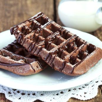 Ide Buat Jualan, Berikut Resep Waffle Renyah Dengan Krim Cokelat
