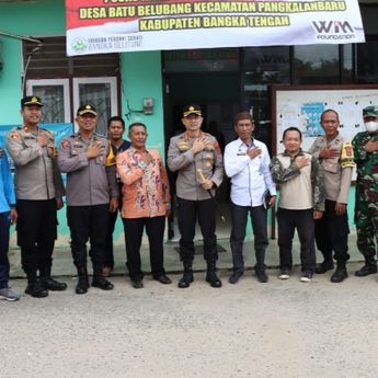 Kapolresta Pangkalpinang Resmikan Kampung Tangguh Anti Narkoba