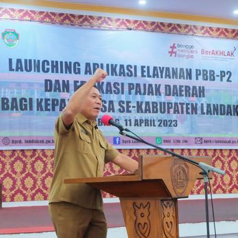 Pemkab Landak Launching Aplikasi Elayanan PBB-P2 & Edukasi Pajak Daerah