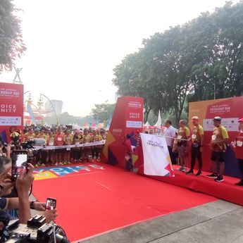 Sambut Borobudur Marathon Powered by Bank Jateng, Bank Jateng Friendship Run Dimulai dari Jakarta