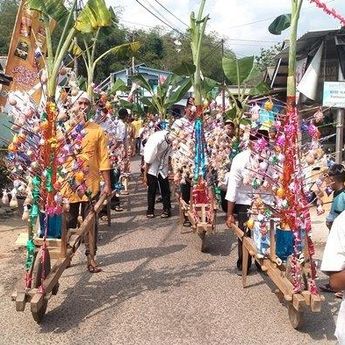 Kirab 1.000 Telur Desa Batu Belubang Digelar Meriah Dalam Rangka Peringatan Maulid Nabi Muhammad