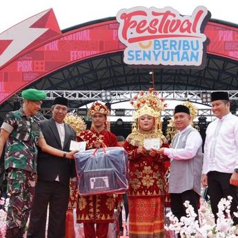 Walikota Molen Hadiri nikah Massal di ATM Pangkalpinang
