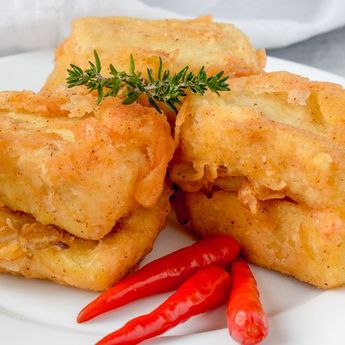 Kukus Dulu Baru Digoreng, Berikut Resep Tahu Kuning Isi Ayam Udang