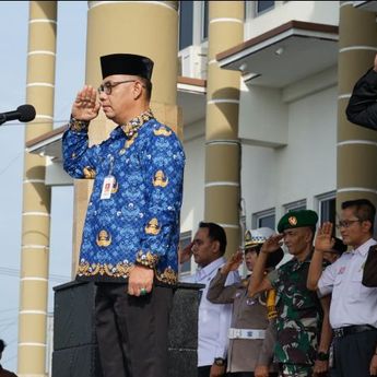Sekda Pangkalpinang Pimpin Upacara HUT KORPRI Ke 52 Tahun 2023