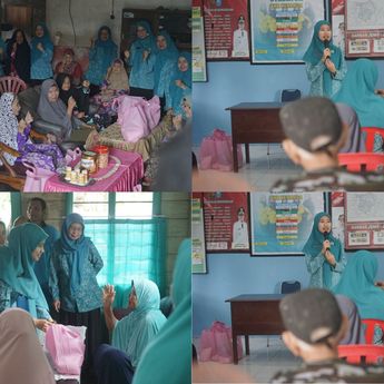 TP-PKK Bateng Sambangi Rumah Para Lansia untuk Bagikan Bansos