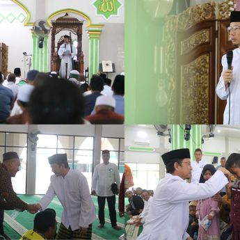 Bupati Bangka Tengah Tak Henti Ingatkan Jauhi Judi Saat Safari Jumat di Namang                                     