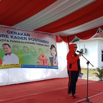 Pj Walikota Lusje Hadiri Gerakan Jambore Kader Posyandu Pangkalpinang