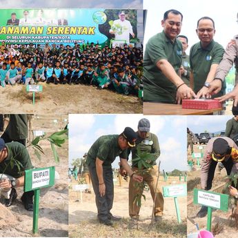 Pemkab Bateng Ikuti Launching Semarak Babel 2024 untuk Atasi Lahan Kritis