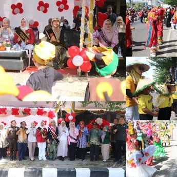 Karnaval Peringatan HUT ke-79 RI di Raiamkan Anak-Anak TK/PAUD se-Bangka Tengah