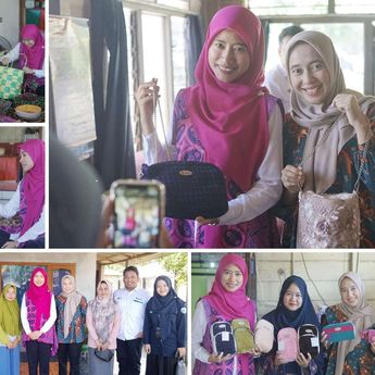 Pengrajin di Lubuk Besar Dikunjungi Dekranasda Bateng dan Rumah BUMN Koba
