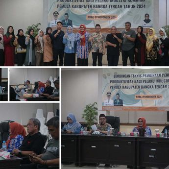 IRT Pelaku Industri Rumahan Pemula Bateng Dibekali Pembinaan Peningkatan Produktivitas