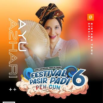 Ayu Azhari Tampil di Festival Pasir Padi 6, Pj Wali Kota Dorong Promosi Wisata Pangkalpinang Lebih Luas
