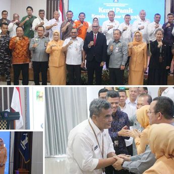 Kantor Wilayah Kementerian Hukum Babel Gelar Sosialisasi Sekaligus Pisah Sambut Kakanwil baru