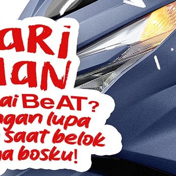 Cari Aman Naik Motor BeAT, Jangan Lupa Sein Saat Berbelok
