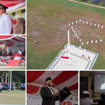 Gema Semangat 45, Pemkab Bangka Tengah Gelar Upacara HUT Ke-80 RI di Koba