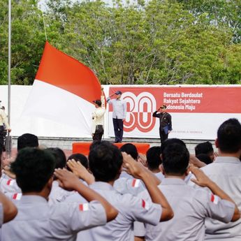 Peringati HUT ke-80 RI, PT Timah Gelar Upacara di Pabrik dan Kantor Pusat