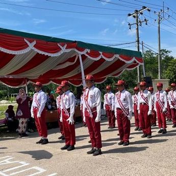 Pawai Baris Berbaris di Bangka Tengah Menampilkan 242 Regu           