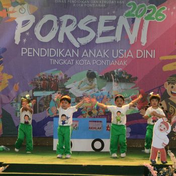 Porseni PAUD Wujudkan Generasi Sehat dan Berkarakter di Kota Pontianak